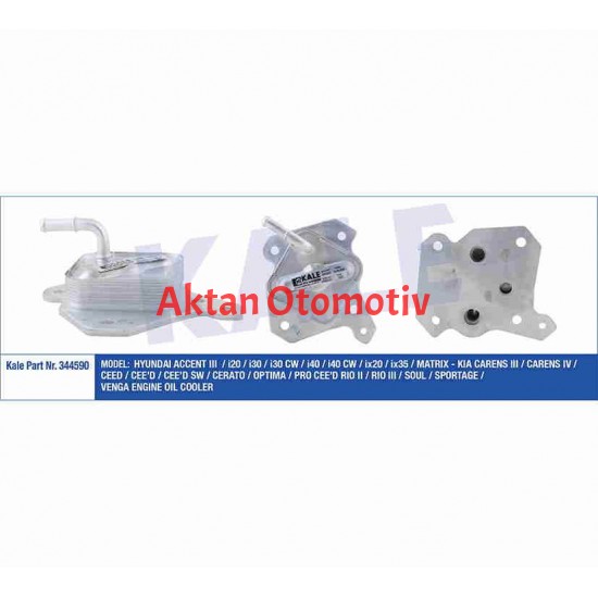 YAĞ SOĞUTUCUSU ACCENT 09= ERA / GETZ / MATRIX / I-30 / I-20 / CEED / RIO / BLUE DİZEL